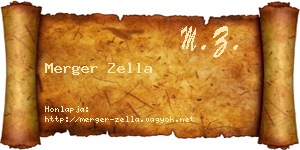 Merger Zella névjegykártya